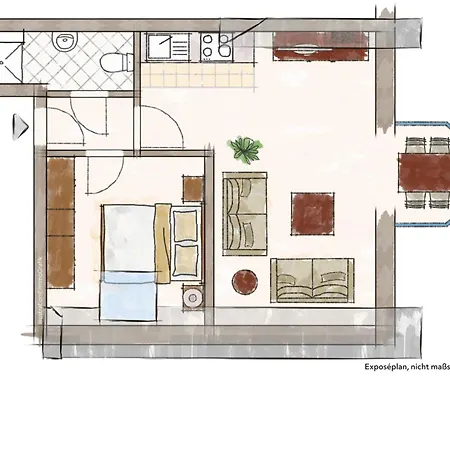 Cns-a-4-17 - 2- Raum Appartmement Apartment Cappel-Neufeld